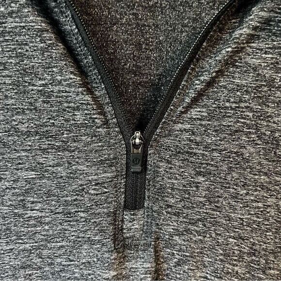 Lululemon Marled Gray Half Zip Pullover - Picture 6 of 9